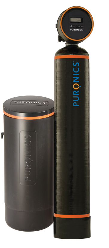Puronics Defender iGen C whole-house water softener and filter with fiberglass tank