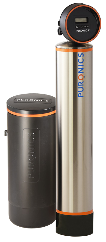 Puronics Hydronex iGen C stainless steel whole-house water softener and filter